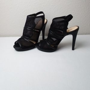 Jessica Simpson Black Netted heels Size 8.5